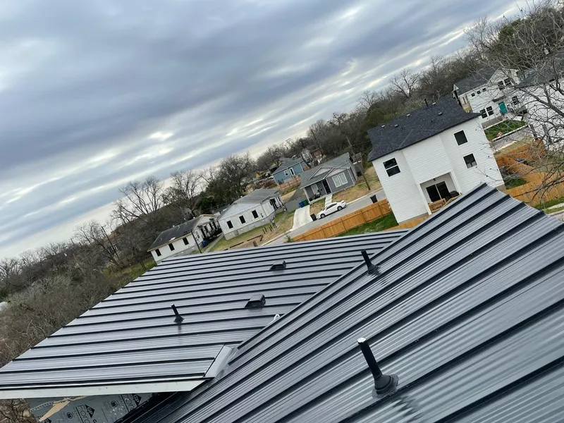 Standing seam metal roof panels with vents for Skylight Repair in Anthony